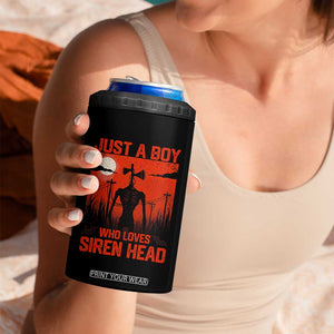 Siren Head 4 in 1 Can Cooler Tumbler American Cryptid Lovers Boy TS10 Print Your Wear
