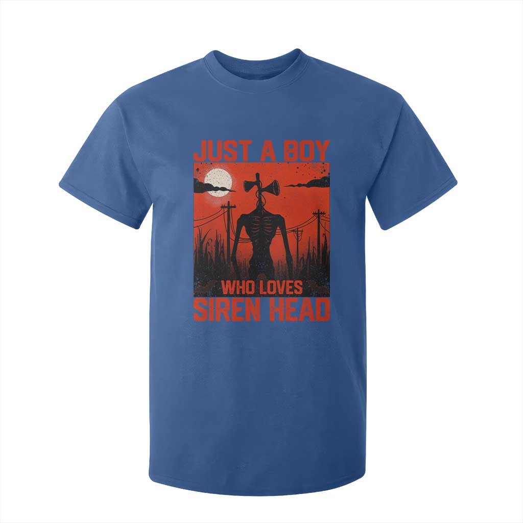 Siren Head T Shirt For Kid American Cryptid Lovers Boy TS10 Royal Blue Print Your Wear