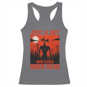 Siren Head Racerback Tank Top American Cryptid Lovers Boy TS10 Charcoal Print Your Wear