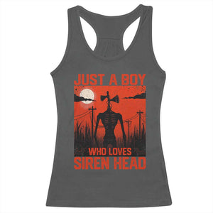 Siren Head Racerback Tank Top American Cryptid Lovers Boy TS10 Dark Heather Print Your Wear