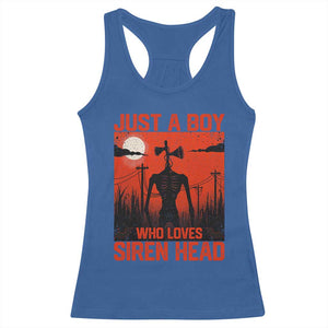 Siren Head Racerback Tank Top American Cryptid Lovers Boy TS10 Royal Blue Print Your Wear