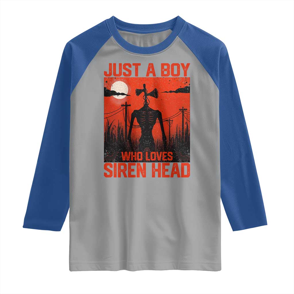 Siren Head Raglan Shirt American Cryptid Lovers Boy TS10 Sport Gray Royal Print Your Wear