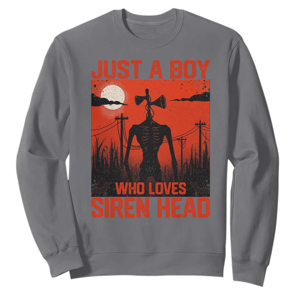 Siren Head Sweatshirt American Cryptid Lovers Boy TS10 Charcoal Print Your Wear