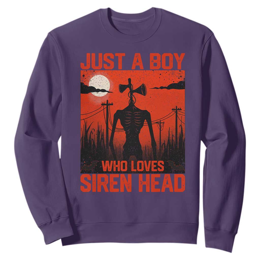 Siren Head Sweatshirt American Cryptid Lovers Boy TS10 Purple Print Your Wear