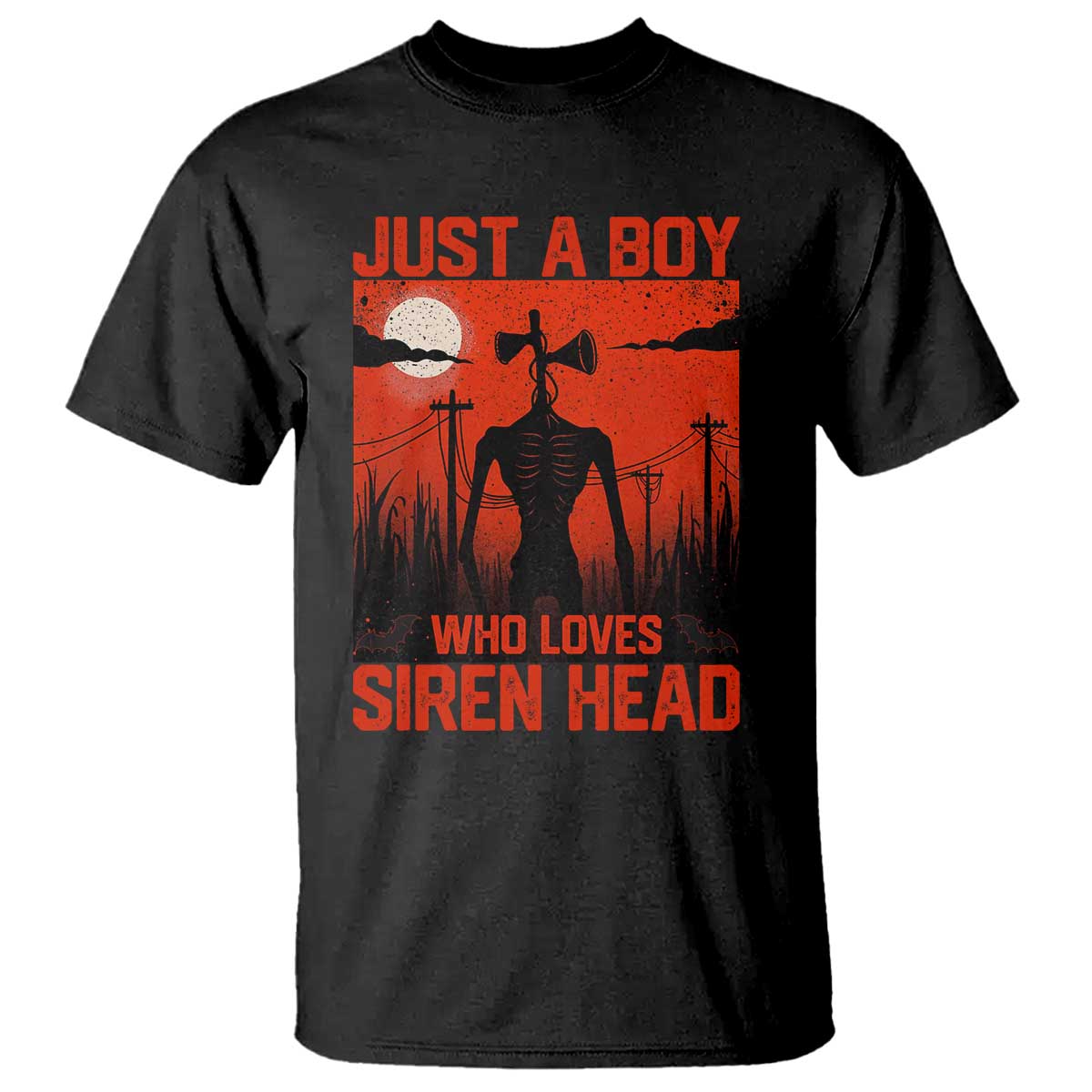 Siren Head T Shirt American Cryptid Lovers Boy TS10 Black Print Your Wear