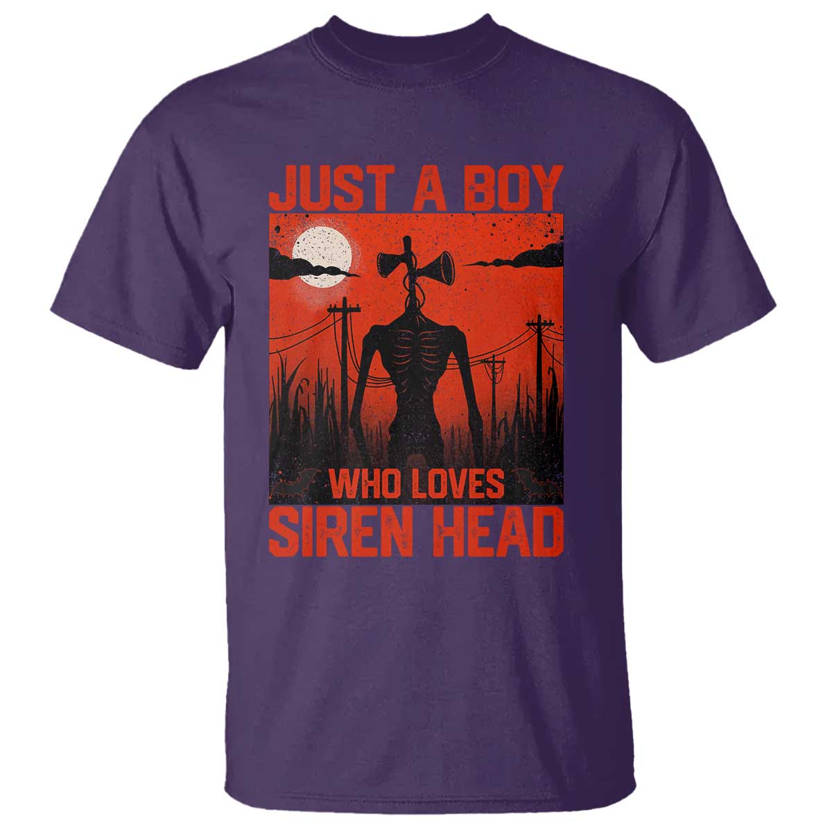Siren Head T Shirt American Cryptid Lovers Boy TS10 Purple Print Your Wear