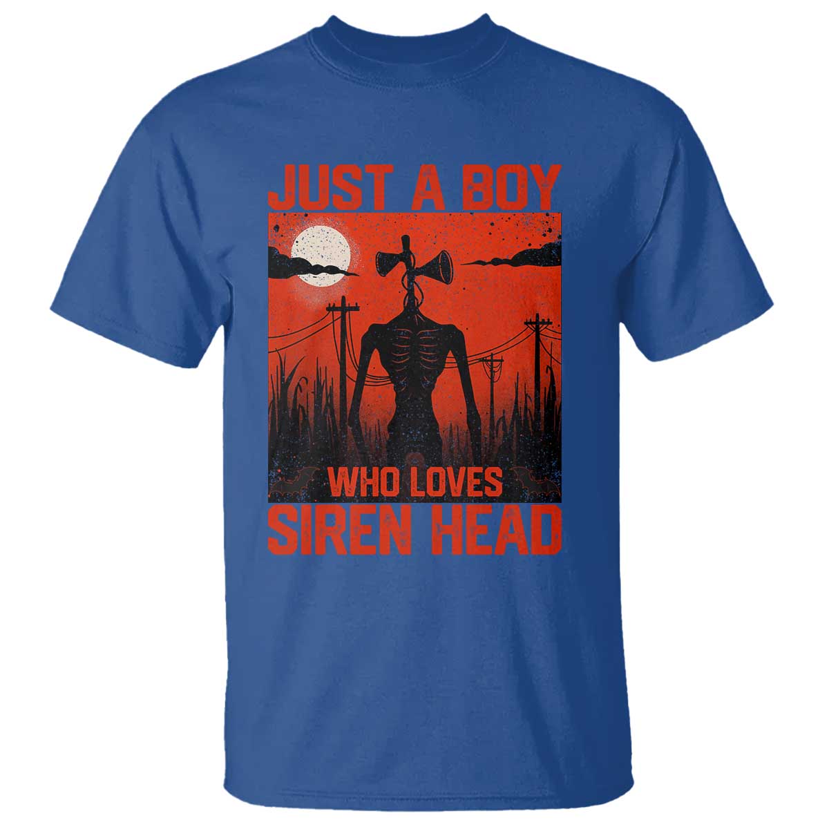 Siren Head T Shirt American Cryptid Lovers Boy TS10 Royal Blue Print Your Wear