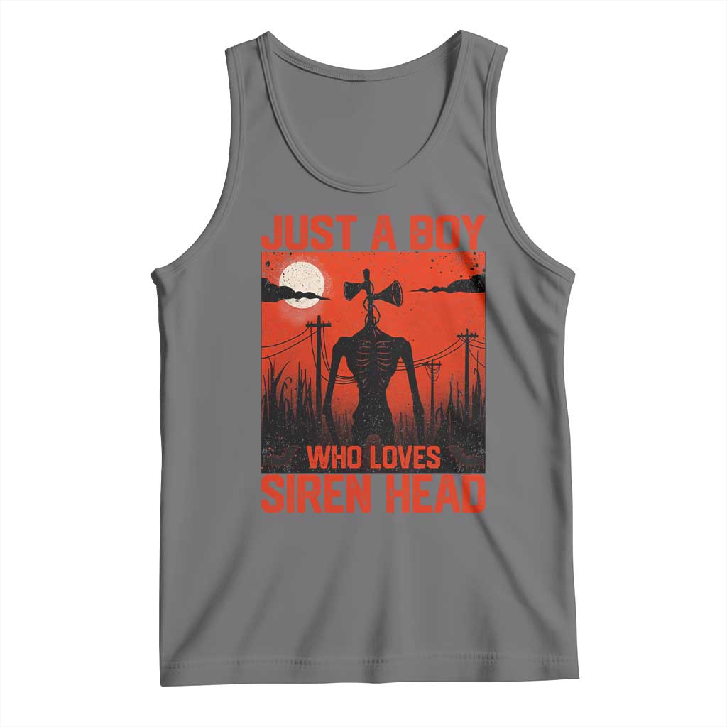 Siren Head Tank Top American Cryptid Lovers Boy TS10 Black Heather Print Your Wear