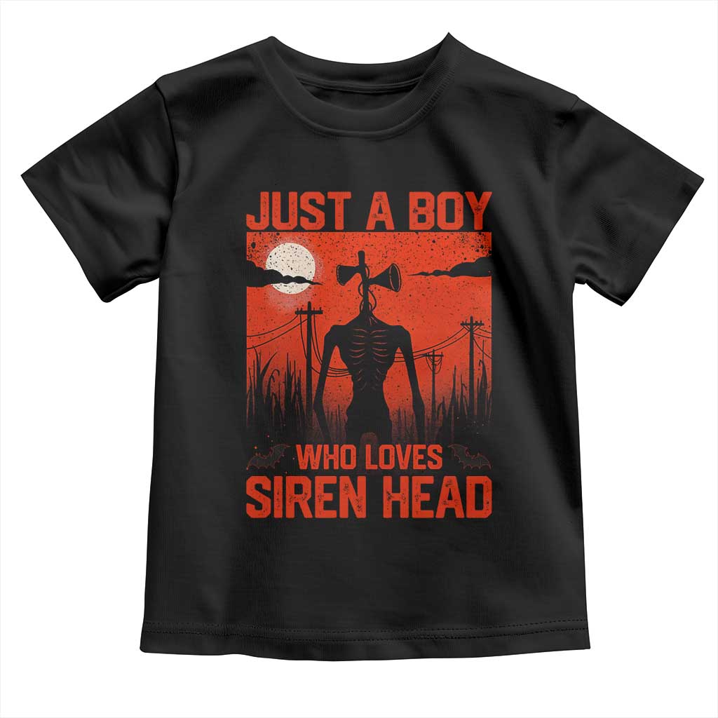 Siren Head Toddler T Shirt - American Cryptid Lovers Boy Kids Horror Tee TS10 Black Print Your Wear