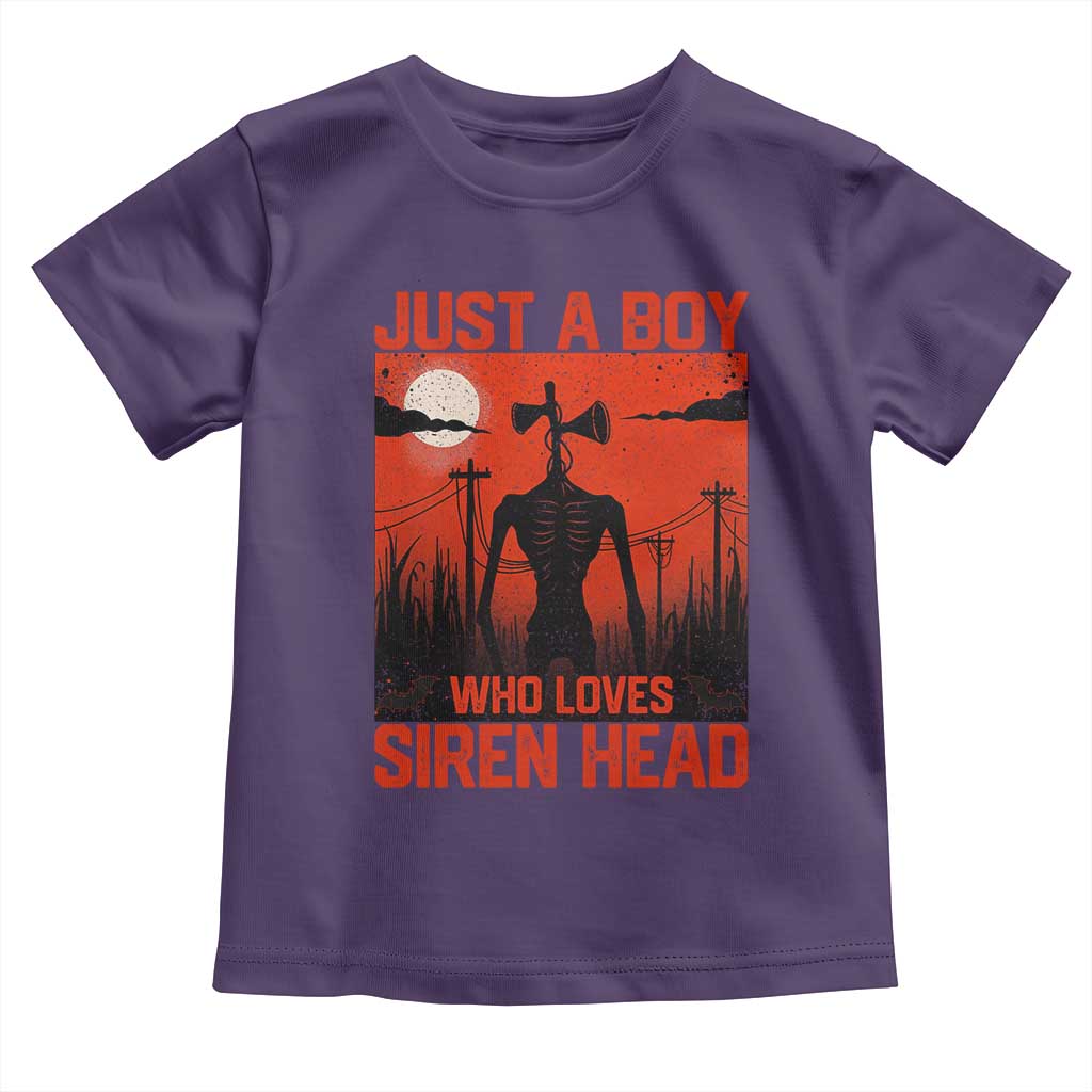 Siren Head Toddler T Shirt - American Cryptid Lovers Boy Kids Horror Tee TS10 Purple Print Your Wear