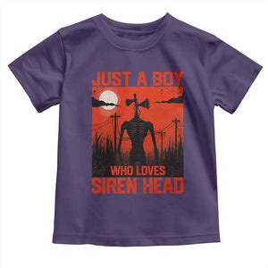 Siren Head Toddler T Shirt - American Cryptid Lovers Boy Kids Horror Tee TS10 Purple Print Your Wear