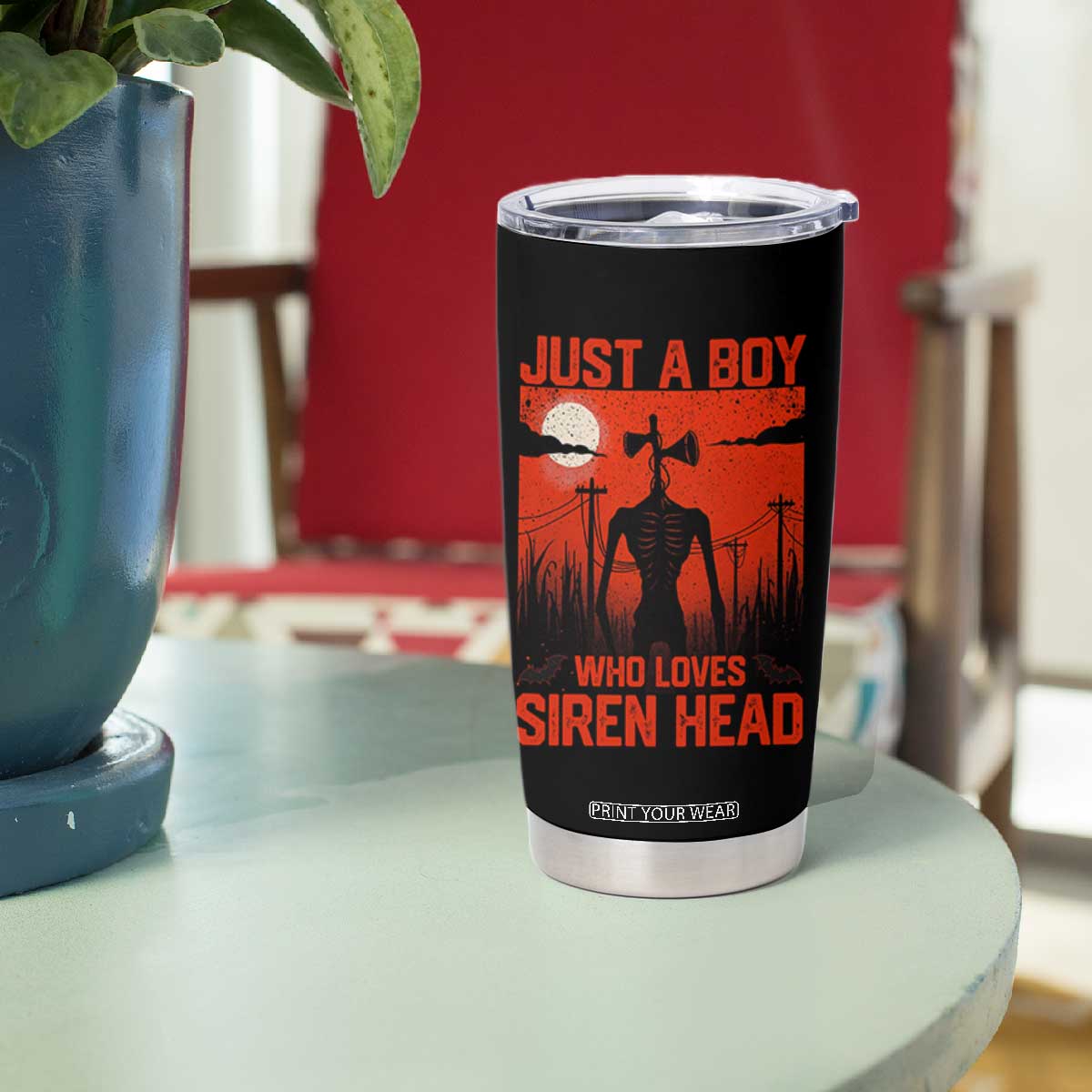 Siren Head Tumbler Cup American Cryptid Lovers Boy TS10 Print Your Wear