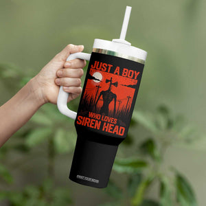 Siren Head Tumbler With Handle American Cryptid Lovers Boy TS10 Print Your Wear