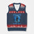 Siren Head V-Neck Knit Sweater Vest Supernatural American Cryptid Boys TS10 Navy Red Print Your Wear