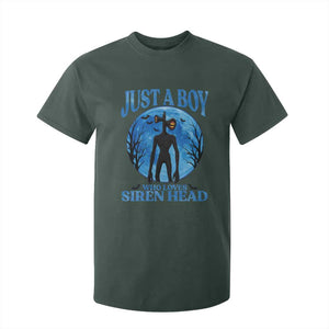 Siren Head T Shirt For Kid Supernatural American Cryptid Boys TS10 Dark Forest Green Print Your Wear