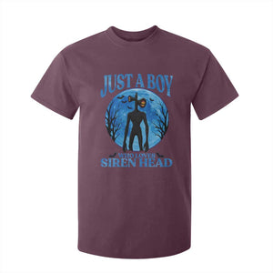 Siren Head T Shirt For Kid Supernatural American Cryptid Boys TS10 Maroon Print Your Wear
