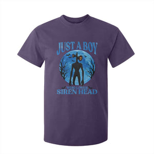 Siren Head T Shirt For Kid Supernatural American Cryptid Boys TS10 Purple Print Your Wear