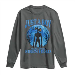 Siren Head Long Sleeve Shirt Supernatural American Cryptid Boys TS10 Dark Heather Print Your Wear