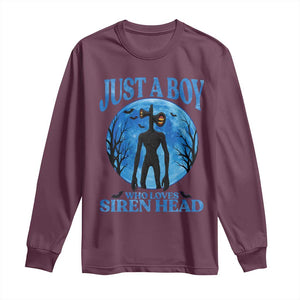 Siren Head Long Sleeve Shirt Supernatural American Cryptid Boys TS10 Maroon Print Your Wear