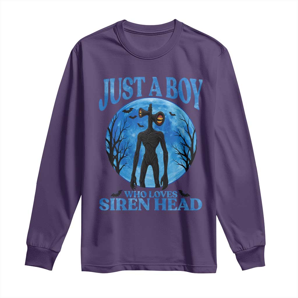 Siren Head Long Sleeve Shirt Supernatural American Cryptid Boys TS10 Purple Print Your Wear