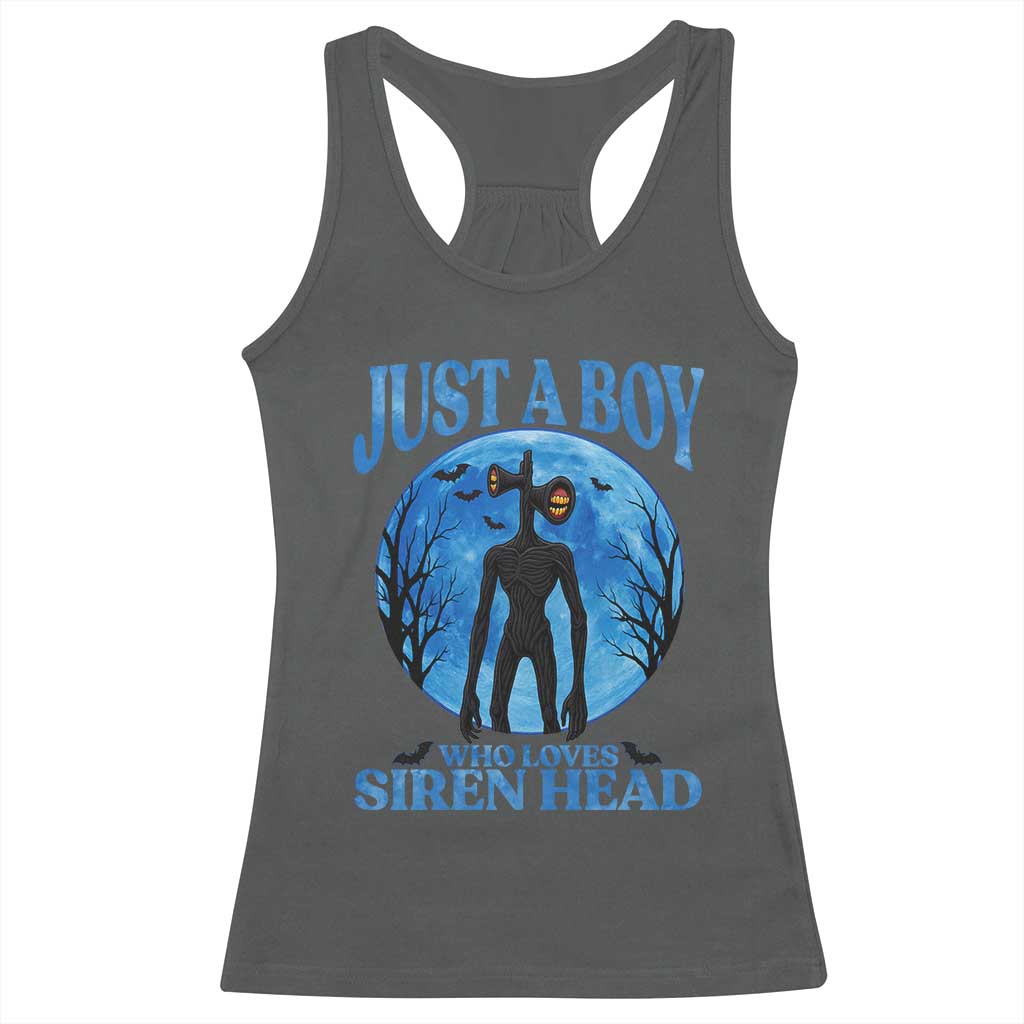 Siren Head Racerback Tank Top Supernatural American Cryptid Boys TS10 Dark Heather Print Your Wear
