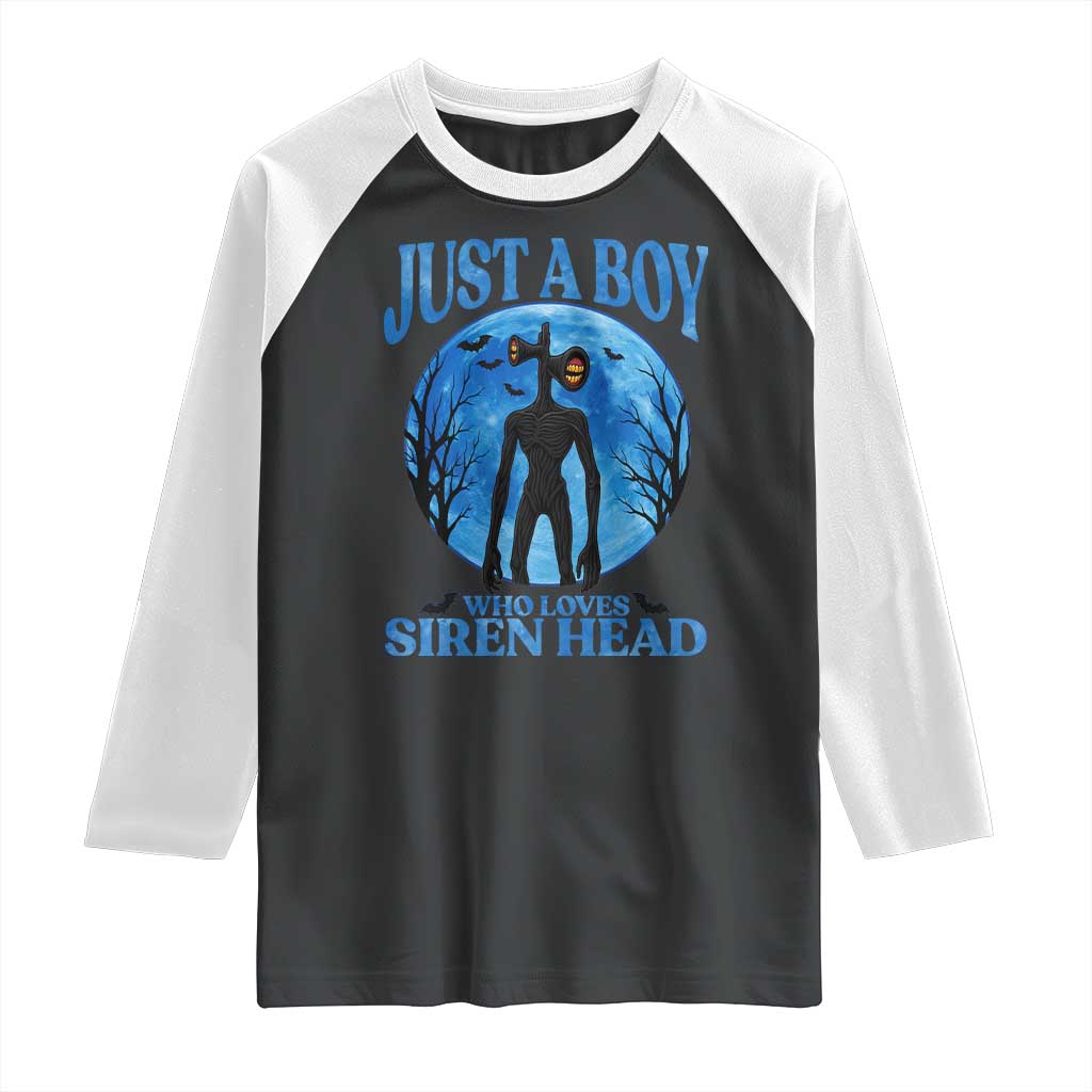 Siren Head Raglan Shirt Supernatural American Cryptid Boys TS10 Black White Print Your Wear