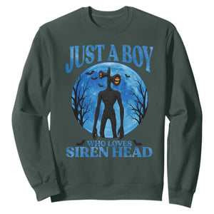Siren Head Sweatshirt Supernatural American Cryptid Boys TS10 Dark Forest Green Print Your Wear