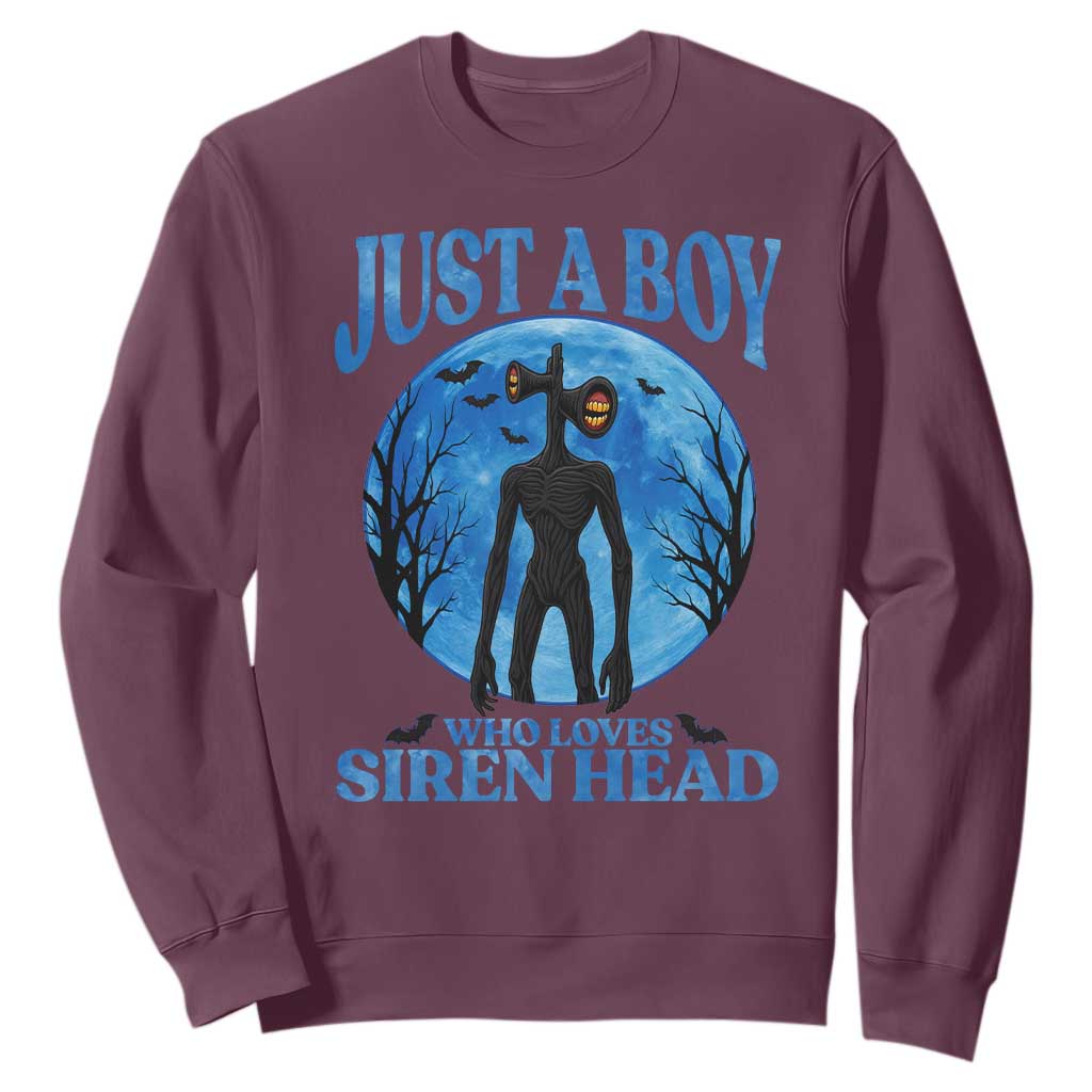 Siren Head Sweatshirt Supernatural American Cryptid Boys TS10 Maroon Print Your Wear