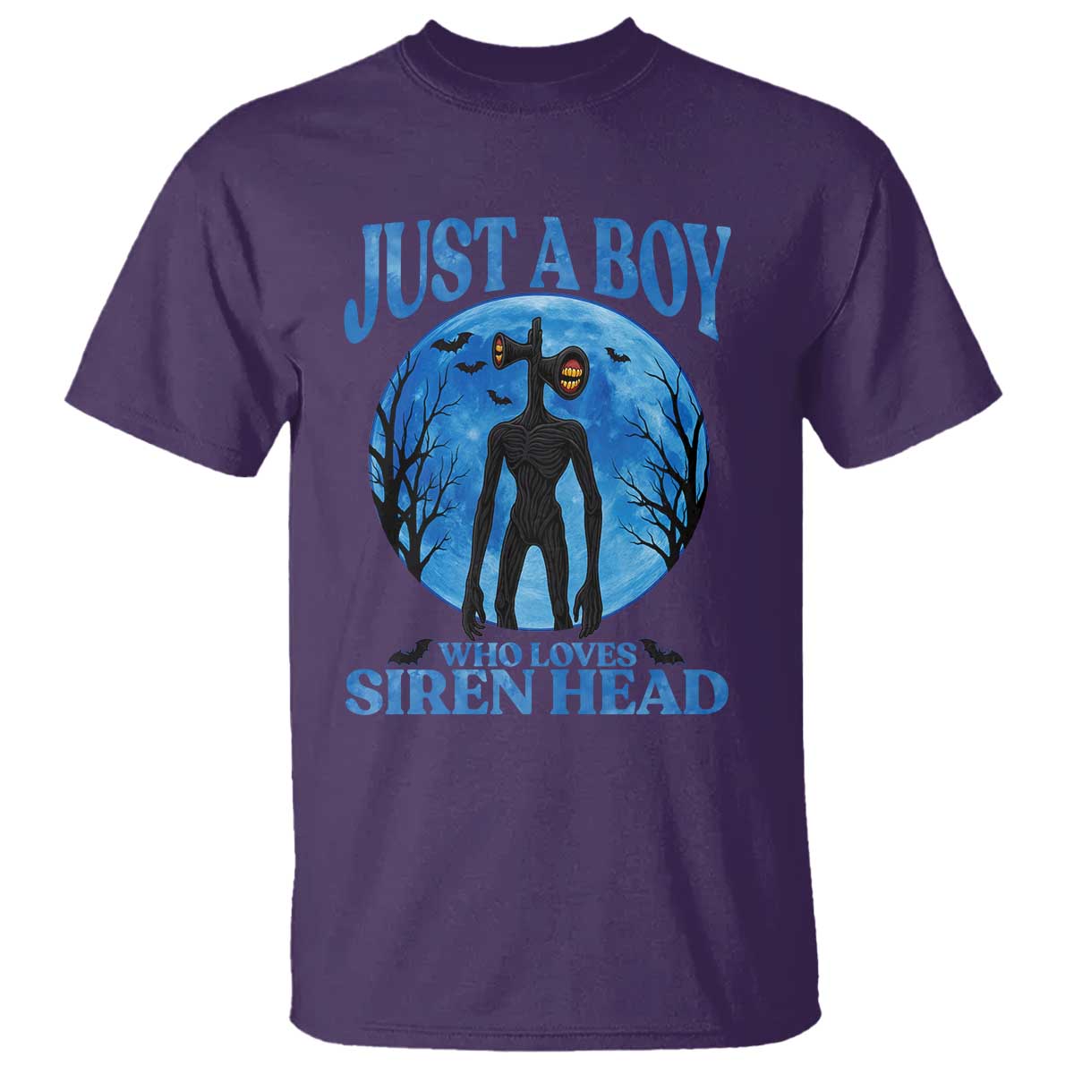Siren Head T Shirt Supernatural American Cryptid Boys TS10 Purple Print Your Wear