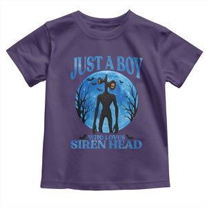 Siren Head Toddler T Shirt Supernatural American Cryptid Boys TS10 Purple Print Your Wear
