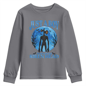 Siren Head Youth Sweatshirt Supernatural American Cryptid Boys TS10 Charcoal Print Your Wear