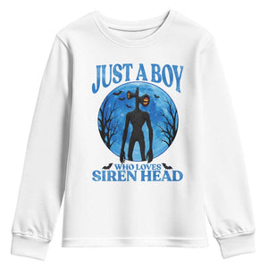 Siren Head Youth Sweatshirt Supernatural American Cryptid Boys TS10 White Print Your Wear