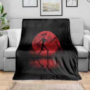 Siren Head Throw Blanket Supernatural American Cryptid Full Blood Moon Halloween TS10 Print Your Wear