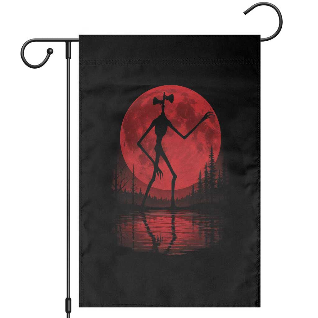 Siren Head Garden Flag Supernatural American Cryptid Full Blood Moon Halloween TS10 Black Print Your Wear