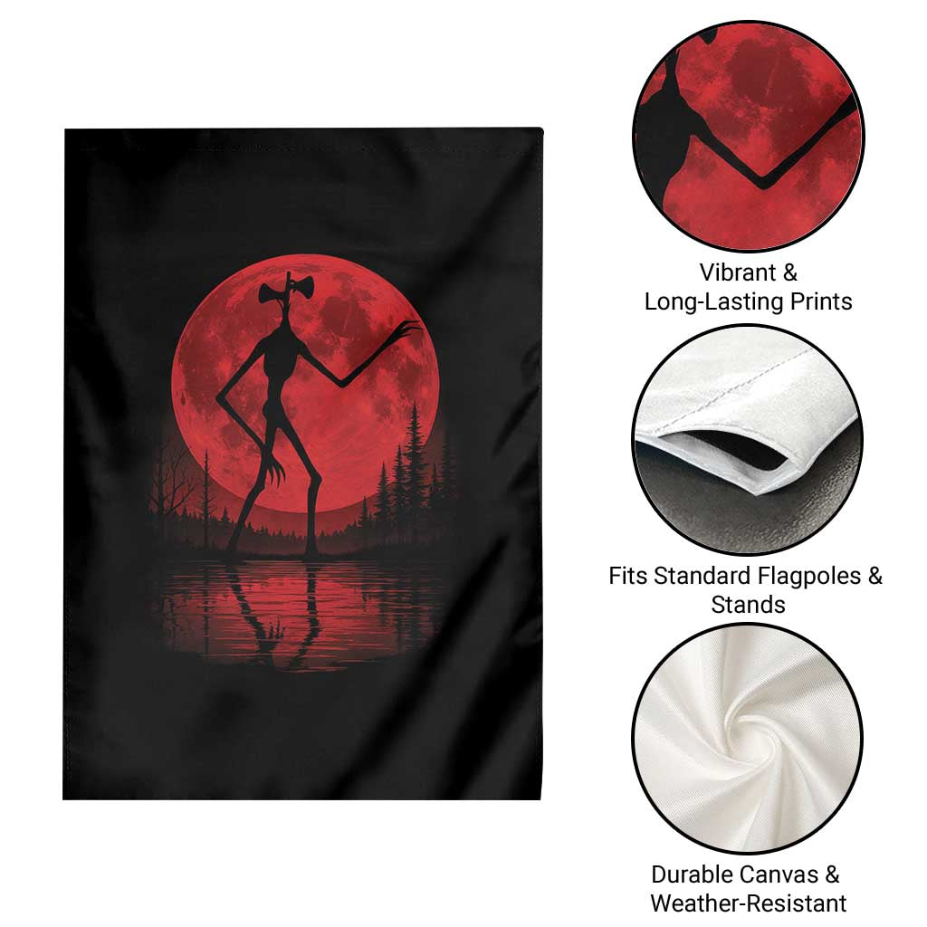 Siren Head Garden Flag Supernatural American Cryptid Full Blood Moon Halloween TS10 Print Your Wear
