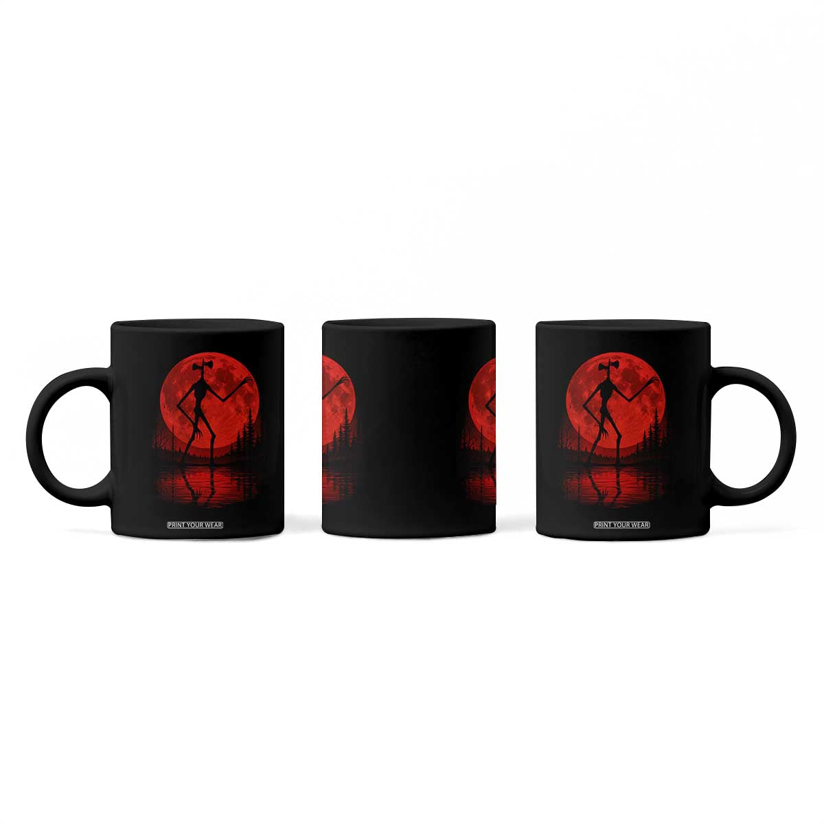 Siren Head Coffee Mug Supernatural American Cryptid Full Blood Moon Halloween TS10 Print Your Wear