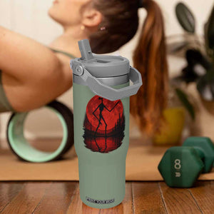 Siren Head Flip Straw Tumbler Supernatural American Cryptid Full Blood Moon Halloween TS10 One Size: 30 oz Moss Green Print Your Wear