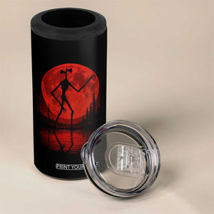 Siren Head 4 in 1 Can Cooler Tumbler Supernatural American Cryptid Full Blood Moon Halloween TS10 Print Your Wear