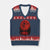 Siren Head V-Neck Knit Sweater Vest Supernatural American Cryptid Full Blood Moon Halloween TS10 Navy Red Print Your Wear