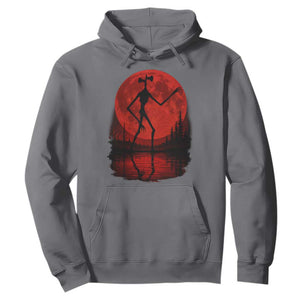Siren Head Hoodie Supernatural American Cryptid Full Blood Moon Halloween TS10 Charcoal Print Your Wear
