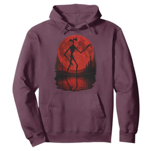 Siren Head Hoodie Supernatural American Cryptid Full Blood Moon Halloween TS10 Maroon Print Your Wear