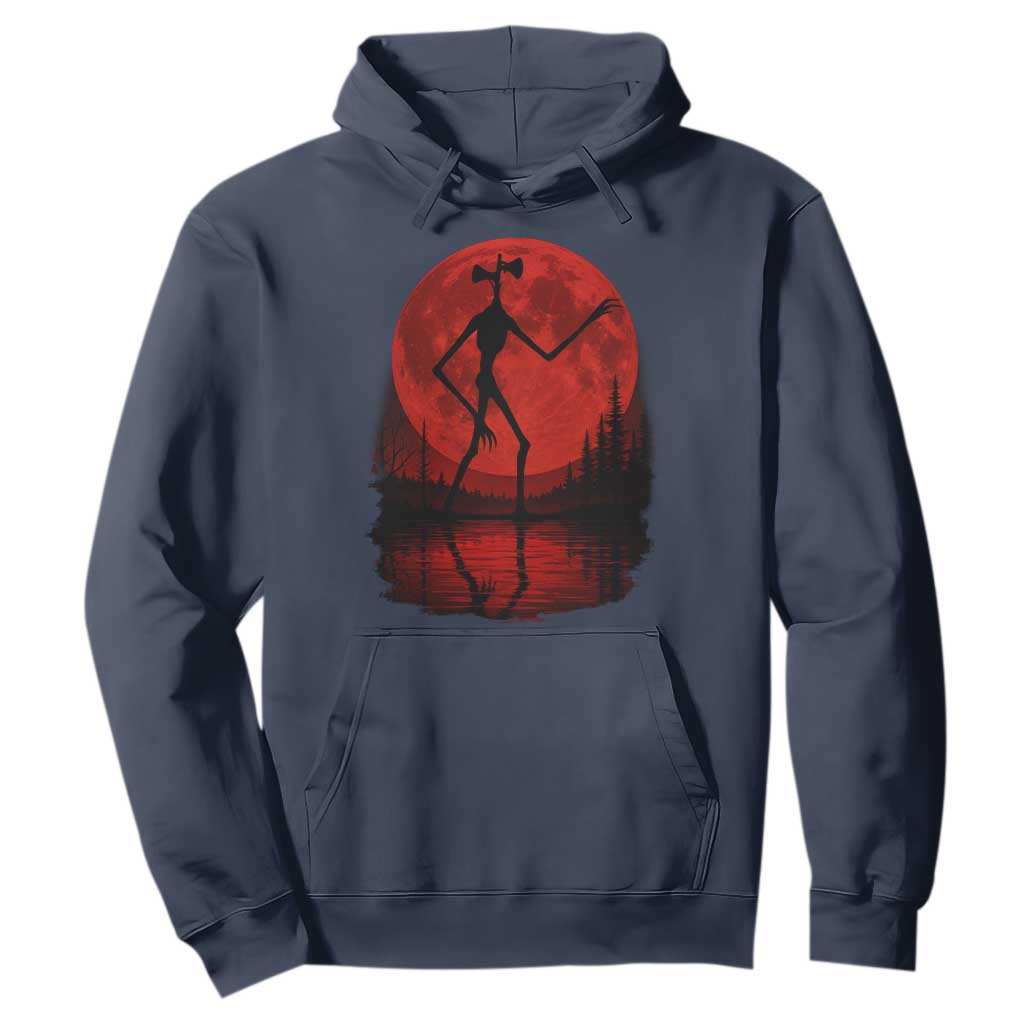 Siren Head Hoodie Supernatural American Cryptid Full Blood Moon Halloween TS10 Navy Print Your Wear