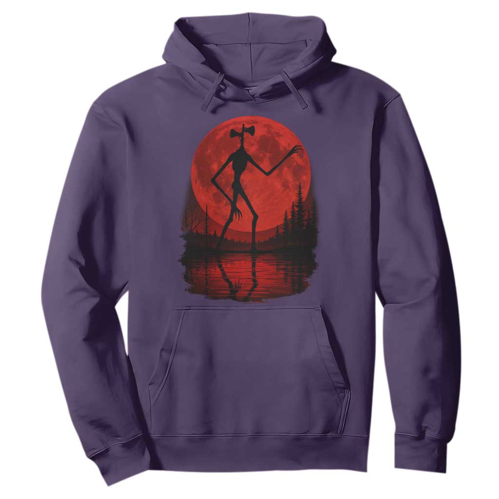 Siren Head Hoodie Supernatural American Cryptid Full Blood Moon Halloween TS10 Purple Print Your Wear