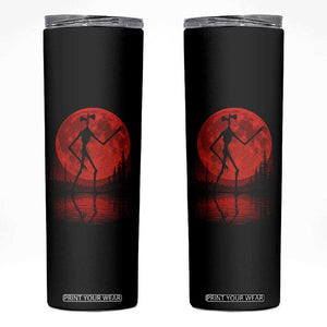 Siren Head Skinny Tumbler Supernatural American Cryptid Full Blood Moon Halloween TS10 Black Print Your Wear