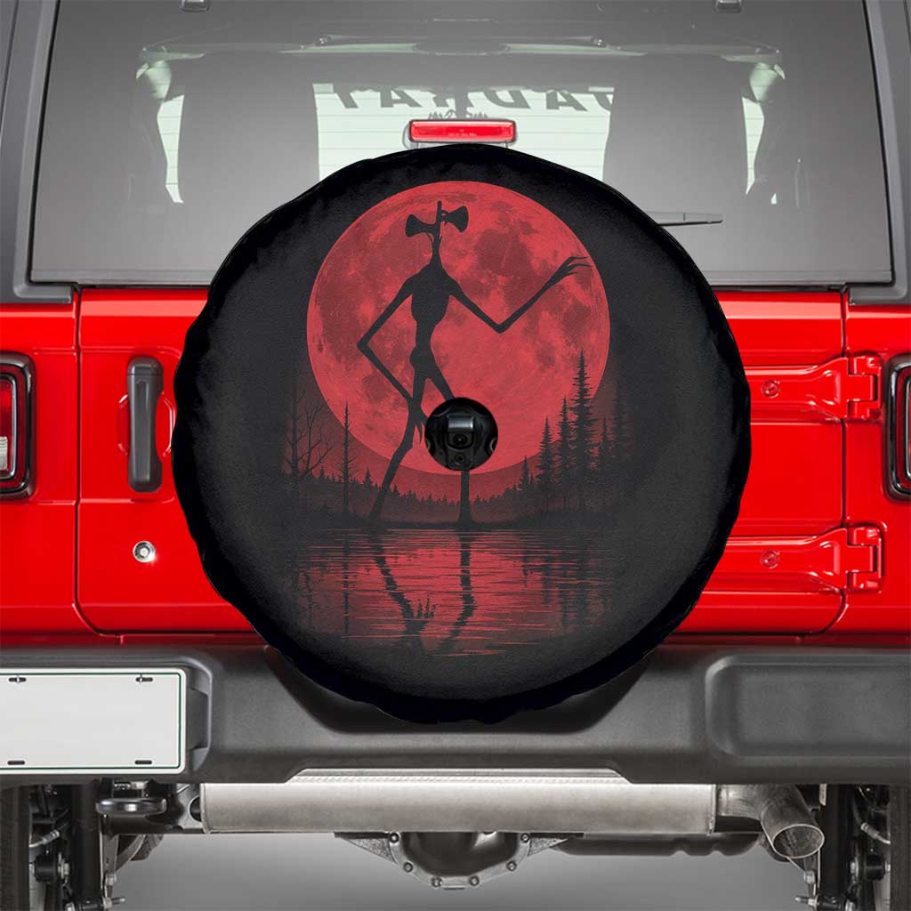 Siren Head Spare Tire Cover Supernatural American Cryptid Full Blood Moon Halloween TS10 Black Print Your Wear