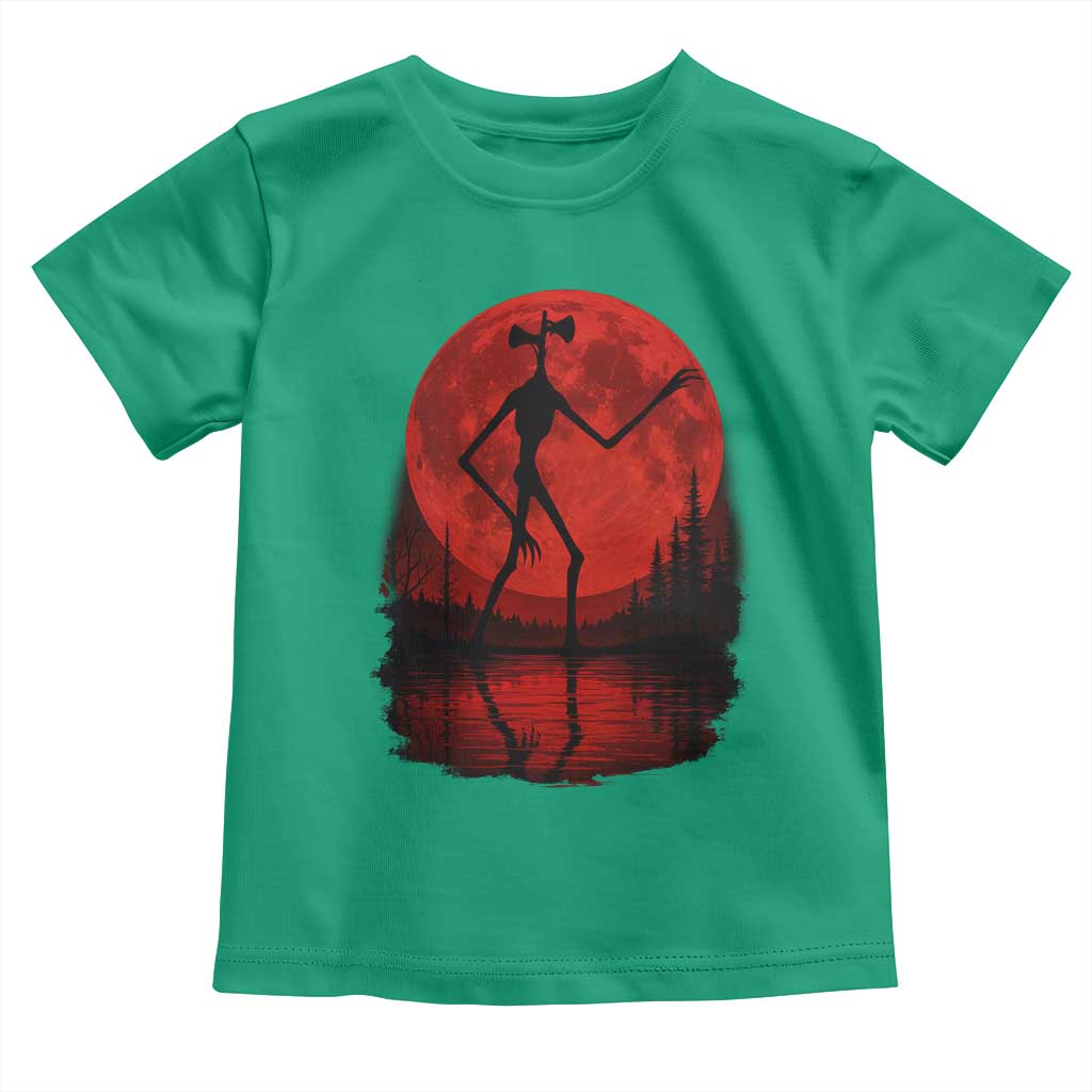 Siren Head Toddler T Shirt Supernatural American Cryptid Full Blood Moon Halloween TS10 Irish Green Print Your Wear