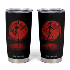 Siren Head Tumbler Cup Supernatural American Cryptid Full Blood Moon Halloween TS10 Black Print Your Wear