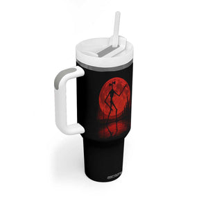 Siren Head Tumbler With Handle Supernatural American Cryptid Full Blood Moon Halloween TS10 Print Your Wear