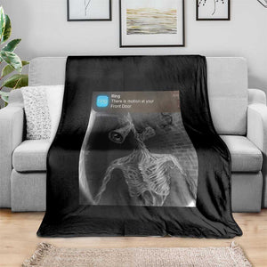Funny Siren Head Throw Blanket Ring with Motion Meme TS10 Print Your Wear