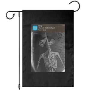 Funny Siren Head Garden Flag Ring with Motion Meme TS10 Black Print Your Wear